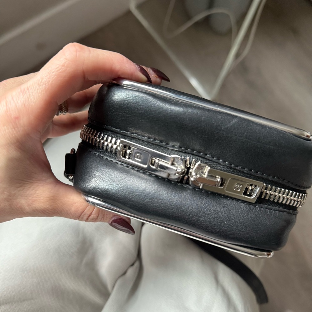 Alexander Wang Black Leather Rectangular Halo Cro… - image 8